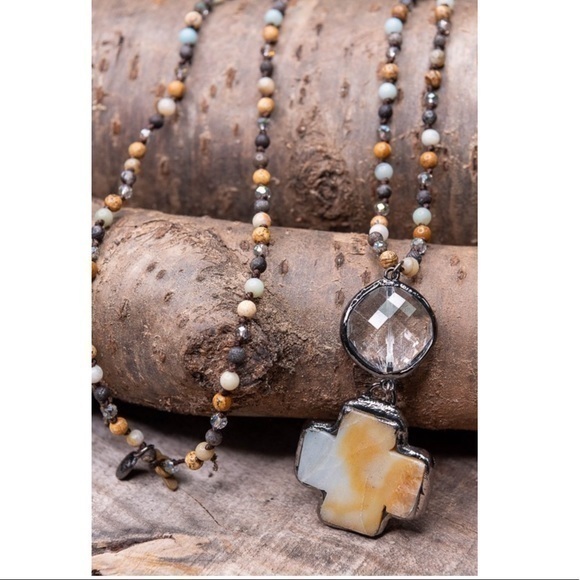 Haute Ellie Jewelry - Amazonite Natural Stone Beaded Necklace